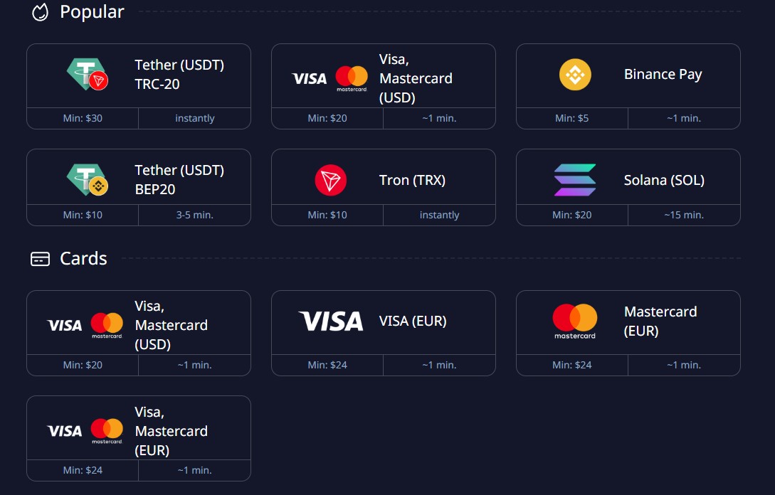 Pocket Option GCash deposit and local bank transfer payment methods screen
